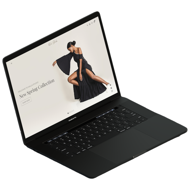Kalla Studio Homescreen laptop render